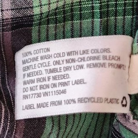 Mossimo Supply Co. Shirt Men's Size 2XL Checked Long Sleeve Button Down Casual - Picture 10 of 13